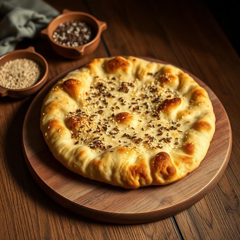 Fresh Persian taftoon bread