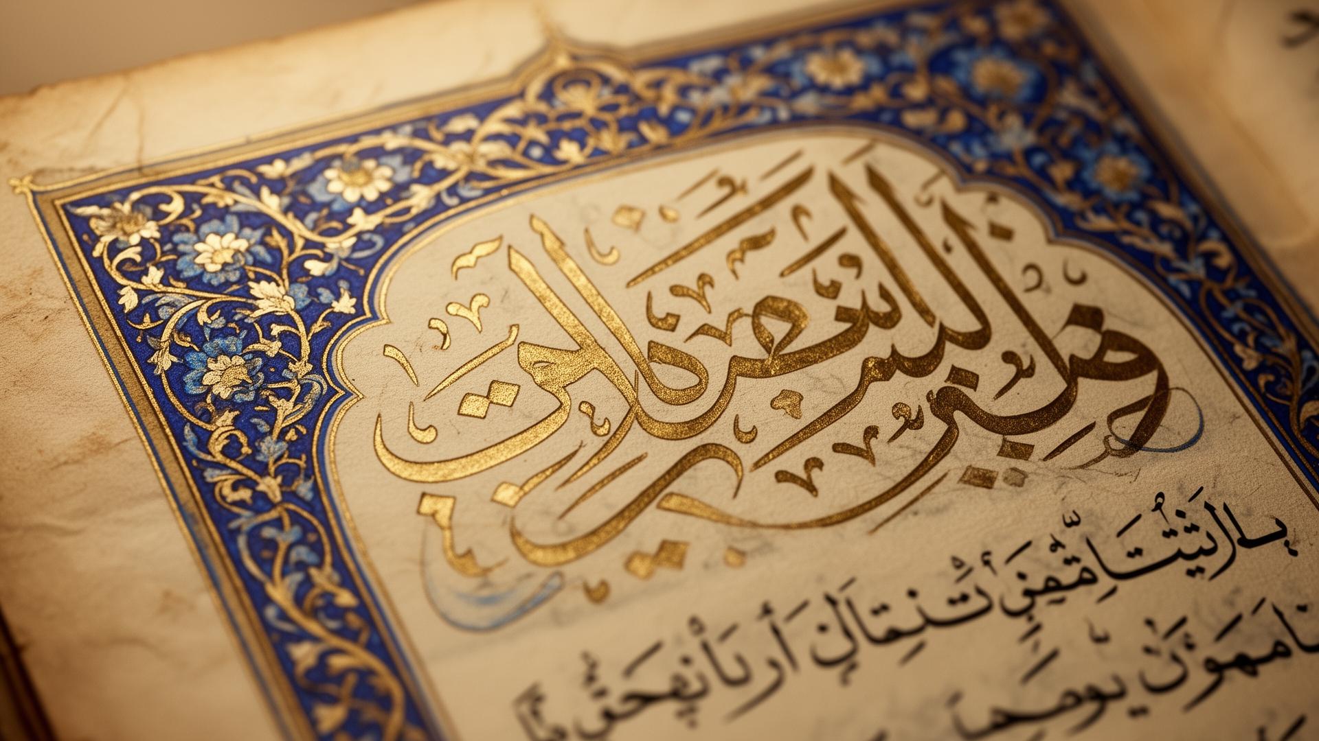 Illuminated Persian manuscript